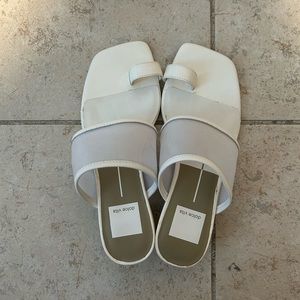 White dolce vita sandals, size 6